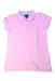 A Pink Short Sleeve Polos from Polo Ralph Lauren in size 12Y for girl. (Front View)