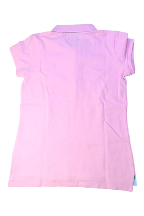 A Pink Short Sleeve Polos from Polo Ralph Lauren in size 12Y for girl. (Back View)