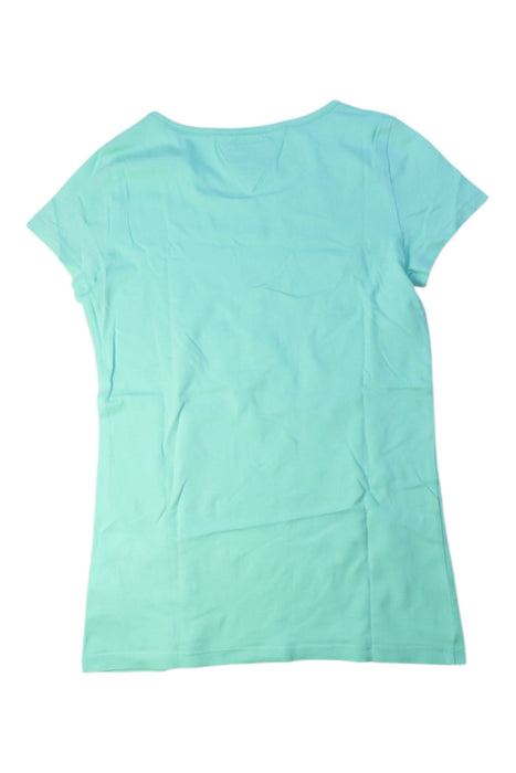 A Green Short Sleeve T Shirts from Tommy Hilfiger in size 12Y for girl. (Back View)