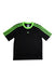 A Black Short Sleeve T Shirts from Adidas in size 7Y for boy. (Front View)