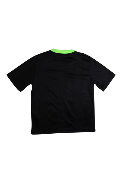 A Black Short Sleeve T Shirts from Adidas in size 7Y for boy. (Back View)