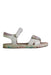 A White Sandals from Geox in size 5T for girl. (Front View)