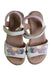 A White Sandals from Geox in size 5T for girl. (Back View)