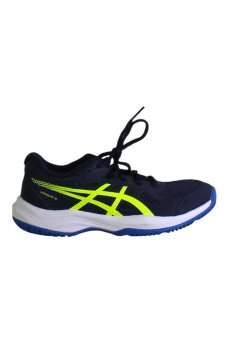 A Navy Sneakers from ASICS in size 7Y for neutral. (Front View)