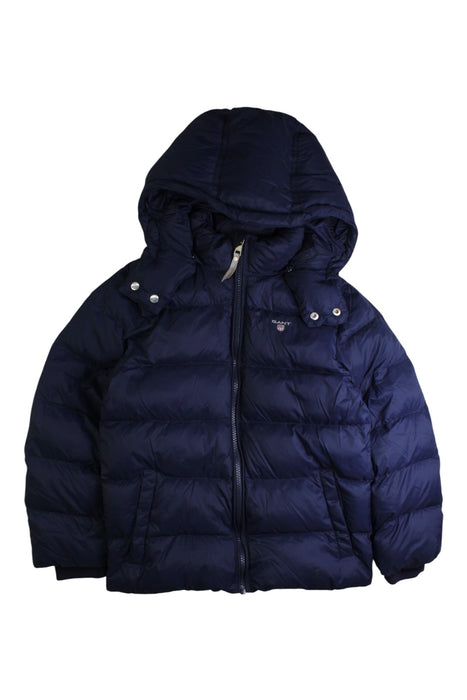 A Navy Puffer/Quilted Jackets from GANT in size 7Y for boy. (Front View)