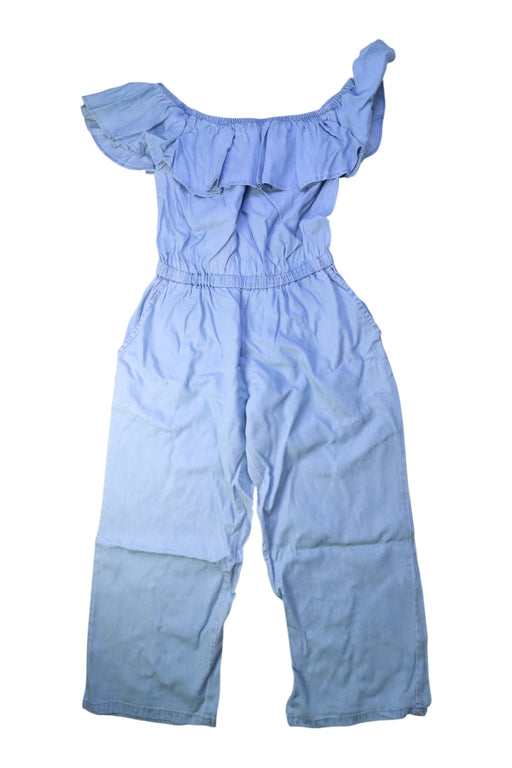 A Blue Sleeveless Jumpsuits from Seed in size 10Y for girl. (Front View)