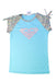 A Blue Short Sleeve Tops from Roxy in size 12Y for girl. (Front View)