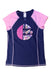 A Navy Rash Guards from Billabong in size 12Y for girl. (Front View)