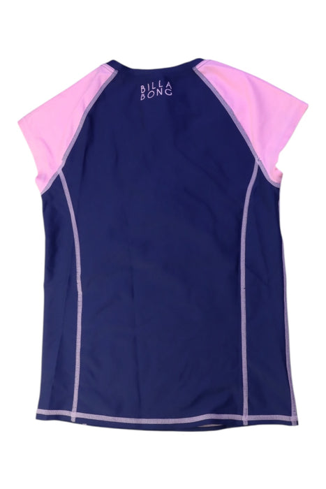 A Navy Rash Guards from Billabong in size 12Y for girl. (Back View)