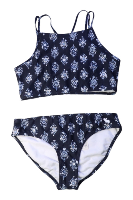 A Navy Bikinis from Abercrombie & Fitch in size 13Y for girl. (Front View)