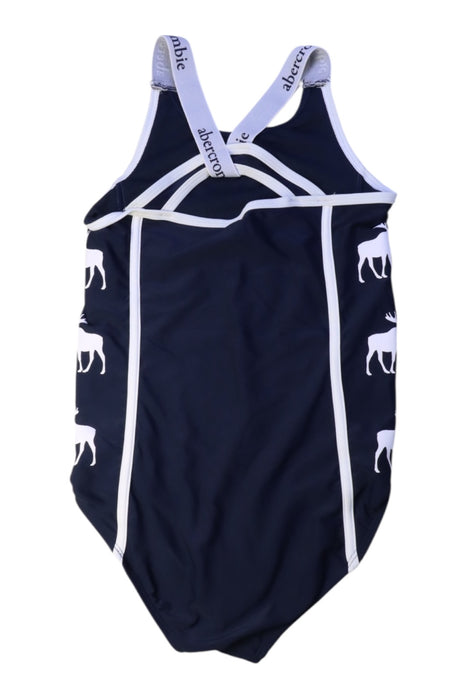 A Navy Swimsuits from Abercrombie & Fitch in size 13Y for girl. (Back View)