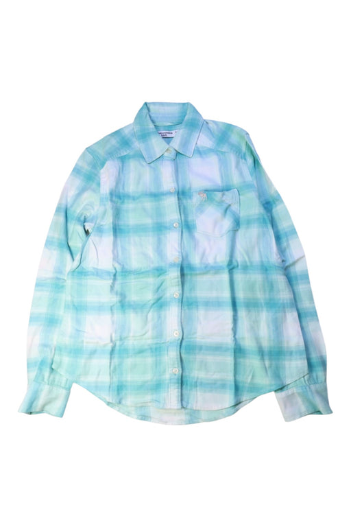 A Blue Long Sleeve Shirts from Abercrombie & Fitch in size 11Y for girl. (Front View)