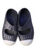 A Black Slip Ons from Native Shoes in size 3T for girl. (Back View)