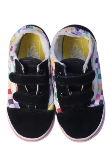A Multicolour Sneakers from Vans in size 3T for girl. (Back View)