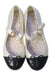 A White Flats from Mini Melissa in size 6T for girl. (Back View)
