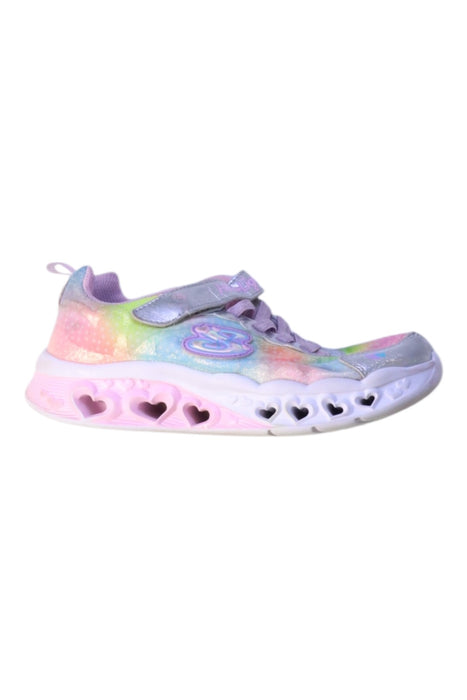 A Multicolour Sneakers from Skechers in size 7Y for girl. (Front View)