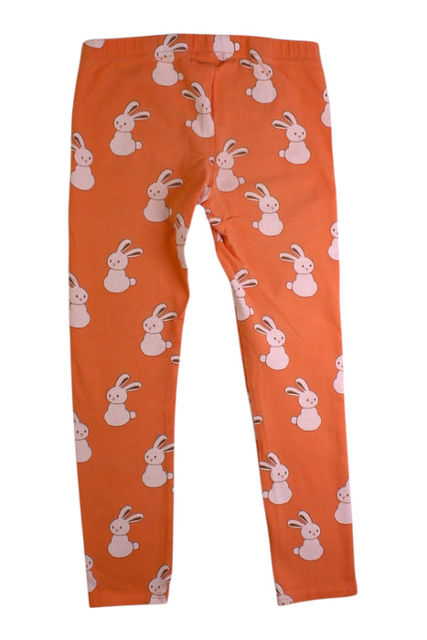 A Orange Leggings from Seed in size 7Y for girl. (Back View)