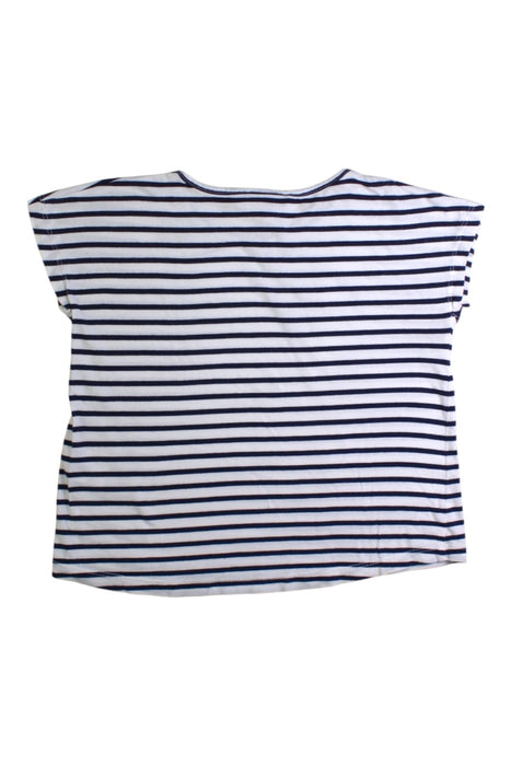 A Blue Short Sleeve Tops from Seed in size 5T for girl. (Back View)