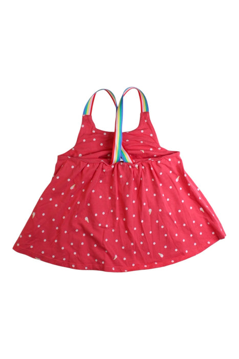 A Red Sleeveless Tops from Joules in size 6T for girl. (Back View)