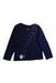 A Navy Long Sleeve Tops from Joules in size 6T for girl. (Back View)