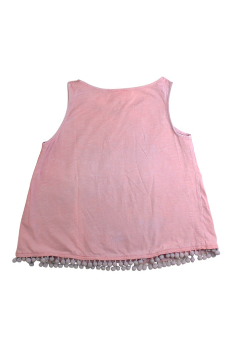A Pink Sleeveless Tops from Seed in size 5T for girl. (Back View)