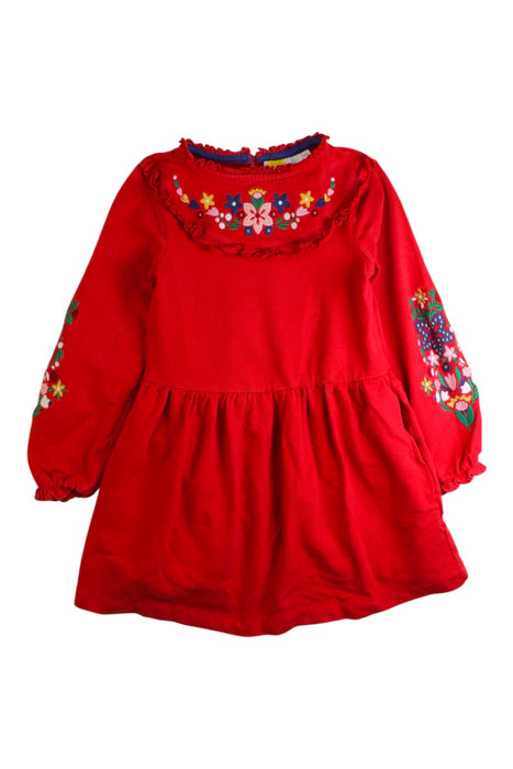 A Red Long Sleeve Dresses from Boden in size 5T for girl. (Front View)