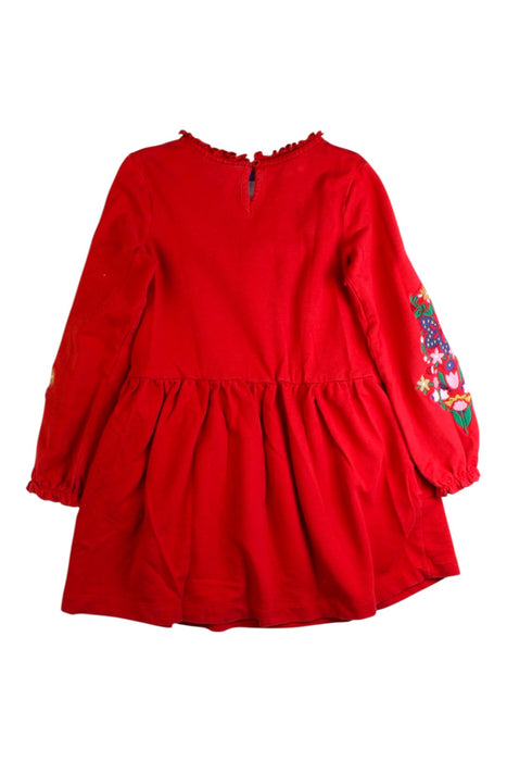 A Red Long Sleeve Dresses from Boden in size 5T for girl. (Back View)