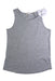 A Grey Sleeveless Tops from Crewcuts in size 6T for girl. (Front View)