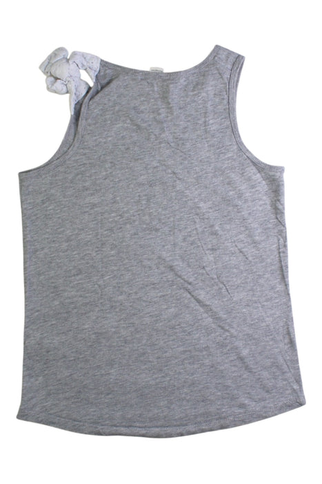 A Grey Sleeveless Tops from Crewcuts in size 6T for girl. (Back View)