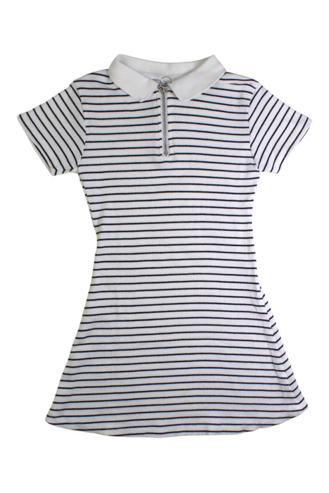 A White Short Sleeve Dresses from Seed in size 8Y for girl. (Front View)