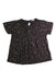 A Black Short Sleeve Tops from Crewcuts in size 7Y for girl. (Front View)