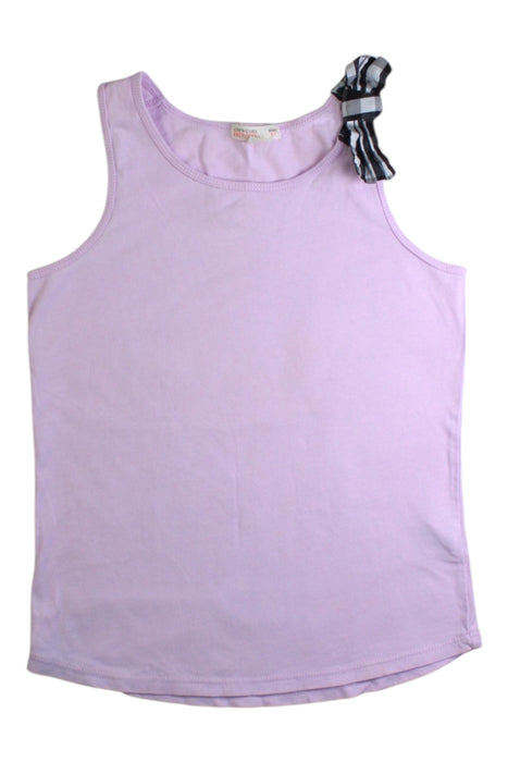 A Purple Sleeveless Tops from Crewcuts in size 6T for girl. (Front View)