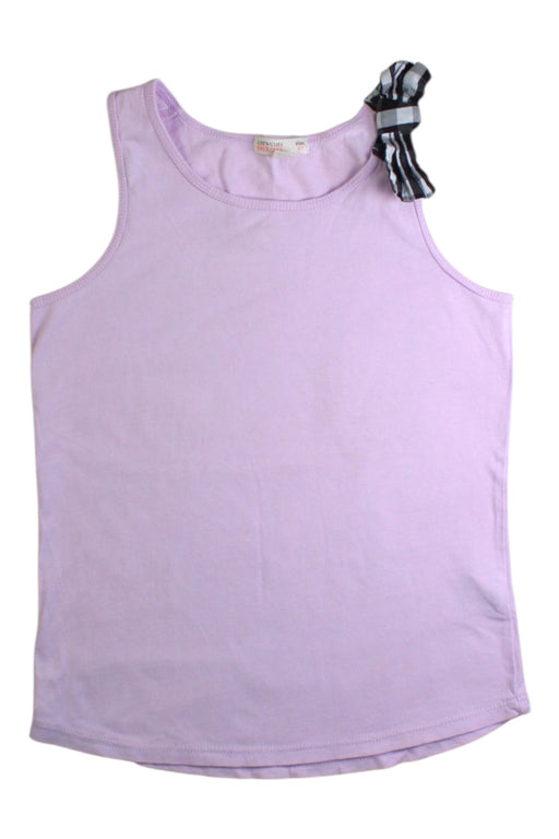 A Purple Sleeveless Tops from Crewcuts in size 6T for girl. (Front View)