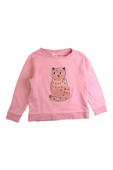 A Pink Long Sleeve Tops from Seed in size 5T for girl. (Front View)