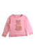 A Pink Long Sleeve Tops from Seed in size 5T for girl. (Front View)