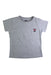 A Grey Short Sleeve T Shirts from Chickeeduck in size 7Y for girl. (Front View)