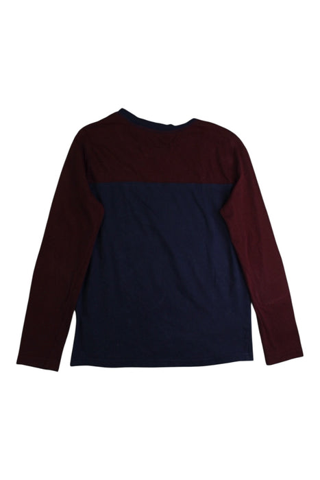 A Burgundy Long Sleeve T Shirts from Roots in size 7Y for boy. (Back View)