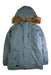 A Grey Puffer/Quilted Jackets from Volcom in size 12Y for neutral. (Front View)