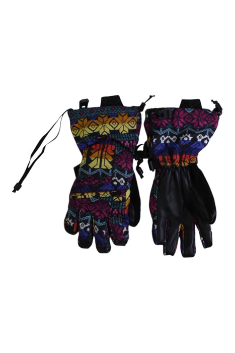 A Multicolour Ski Gloves from Burton in size 10Y for neutral. (Back View)