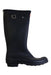 A Black Rain Boots from Hunter in size 12Y for neutral. (Front View)