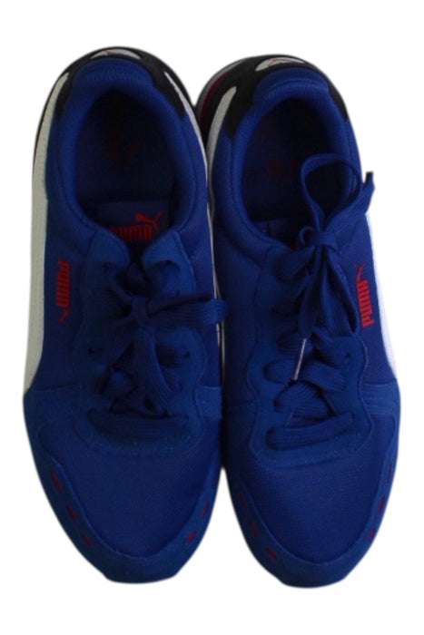 A Blue Sneakers from Puma in size 12Y for boy. (Back View)