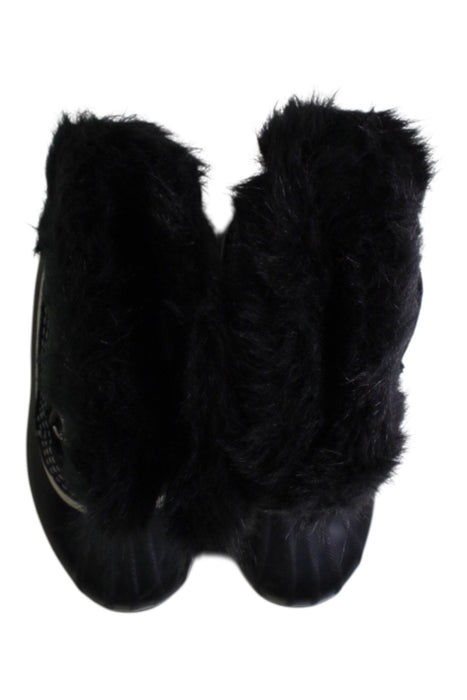 A Black Ski Boots from Sorel in size 12Y for girl. (Back View)