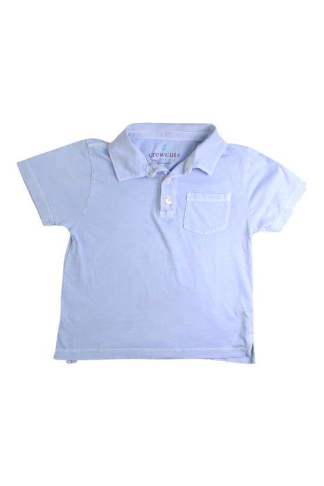 A Blue Short Sleeve Polos from Crewcuts in size 2T for boy. (Front View)