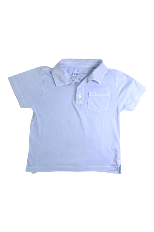 A Blue Short Sleeve Polos from Crewcuts in size 2T for boy. (Front View)