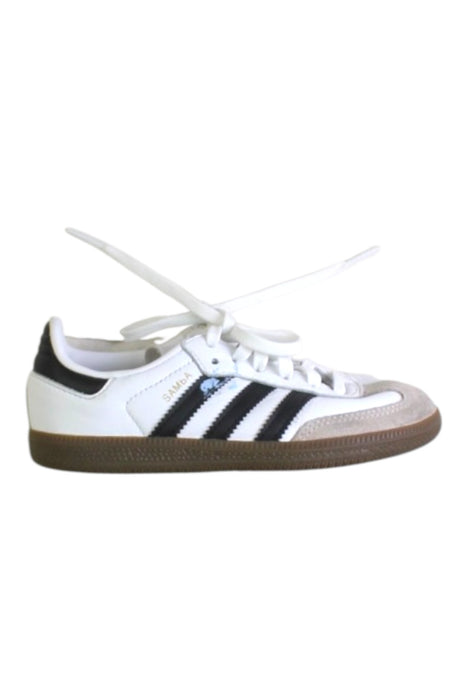 A White Sneakers from Adidas in size 5T for neutral. (Front View)