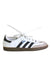 A White Sneakers from Adidas in size 5T for neutral. (Front View)