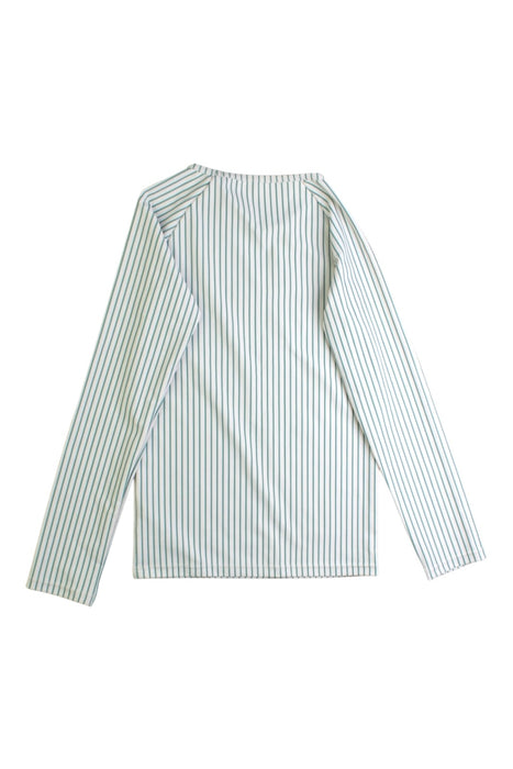 A White Rash Guards from Konges Sløjd in size 5T for neutral. (Back View)