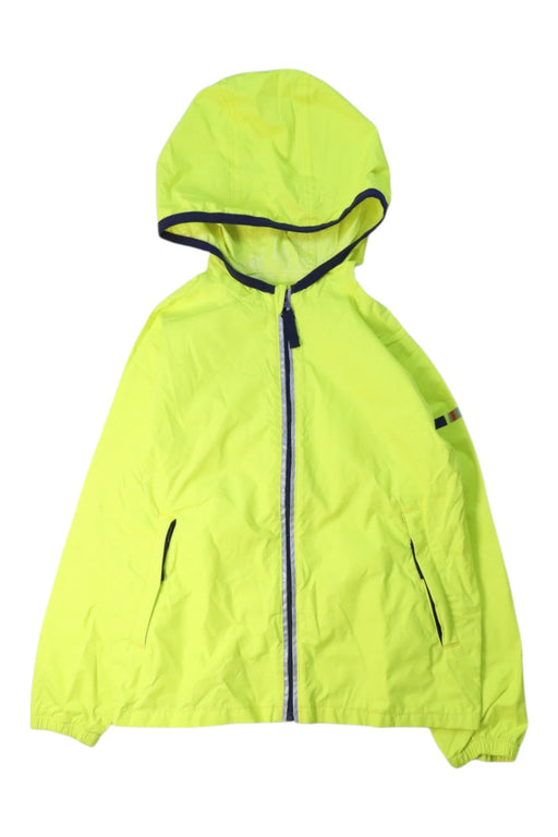 A Yellow Rain Jackets from Boden in size 4T for boy. (Front View)