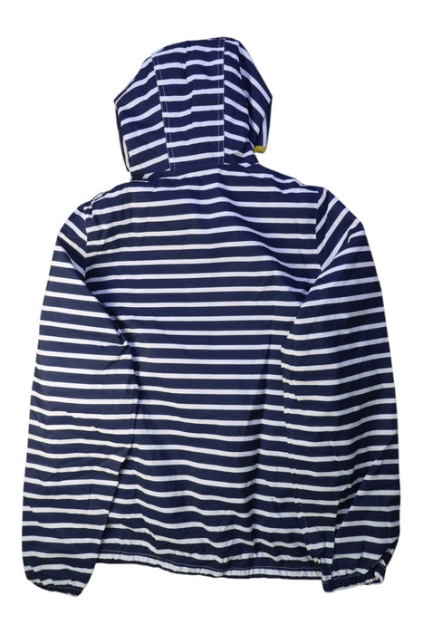 A Navy Rain Jackets from Boden in size 13Y for boy. (Back View)