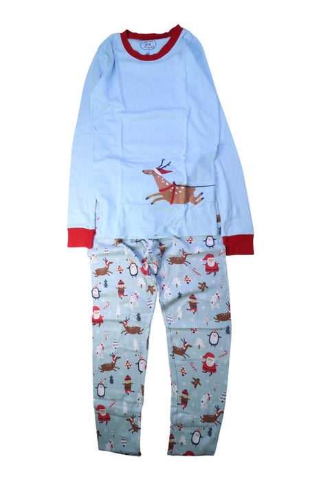 A Blue Pyjama Sets from Sara's Prints in size 14Y for boy. (Front View)